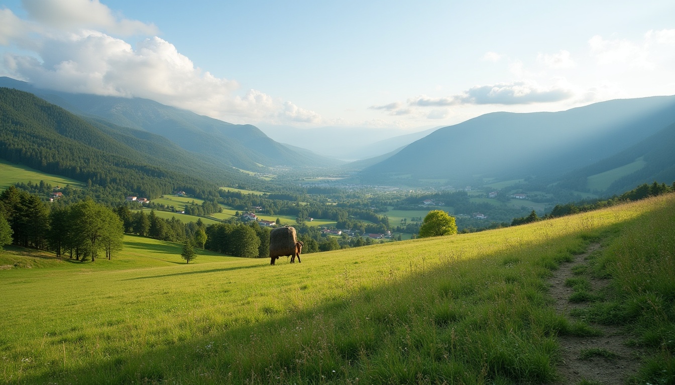 Peisaj montan și viță de vie, simboluri ale județului Vrancea
